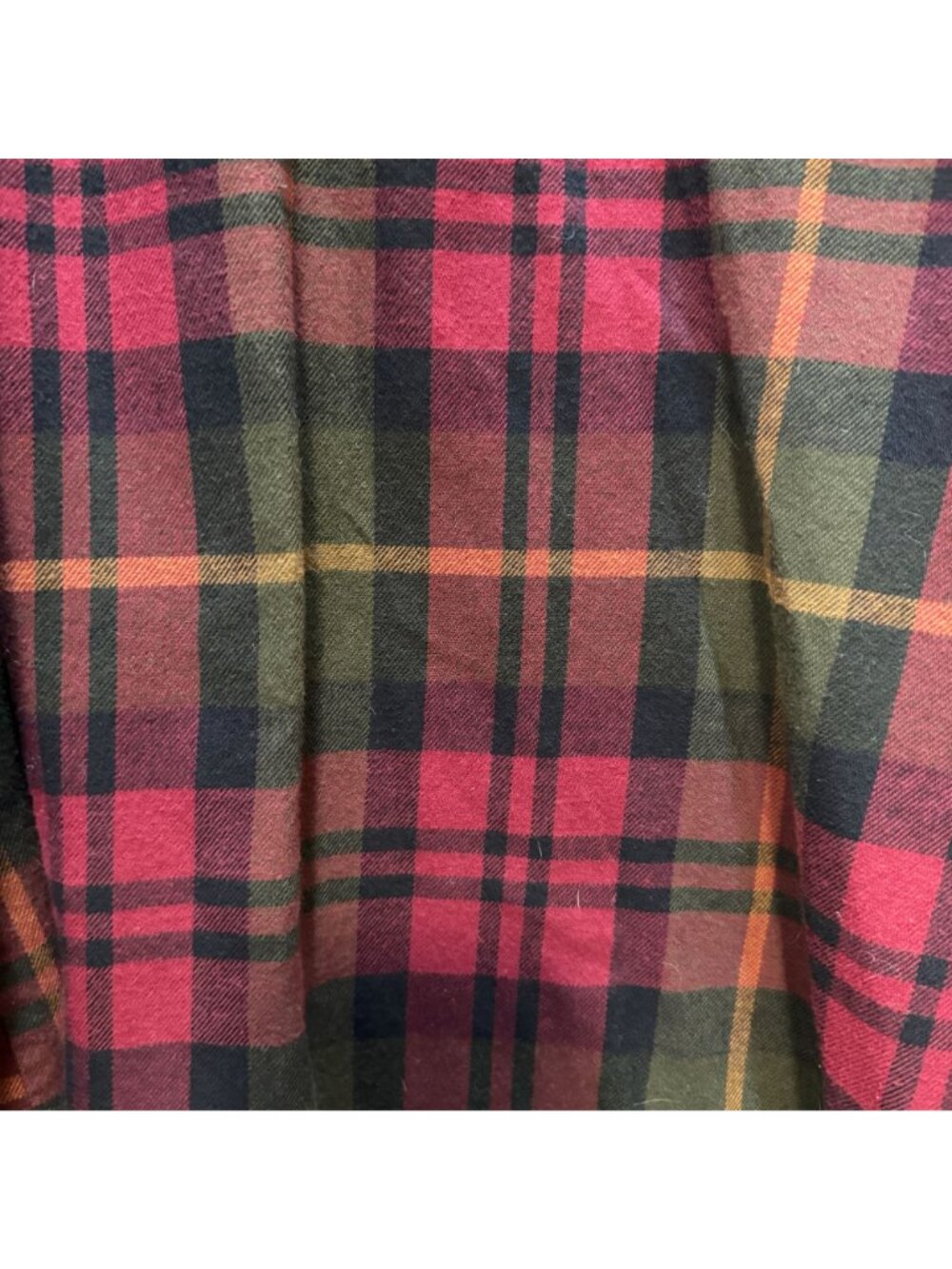 L.L. Bean Original Field Coat Womens 1X 1990s Tan Canvas Plaid Flannel Lining - Picture 4 of 14